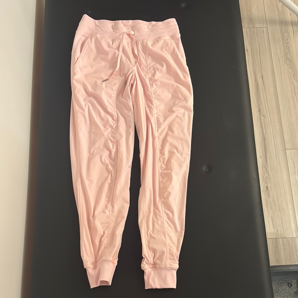 Lulu Lemon Dance Pink Studio Midrise Pant.